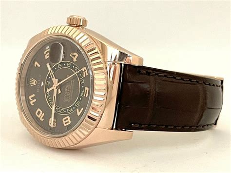 rolex skydweller leather